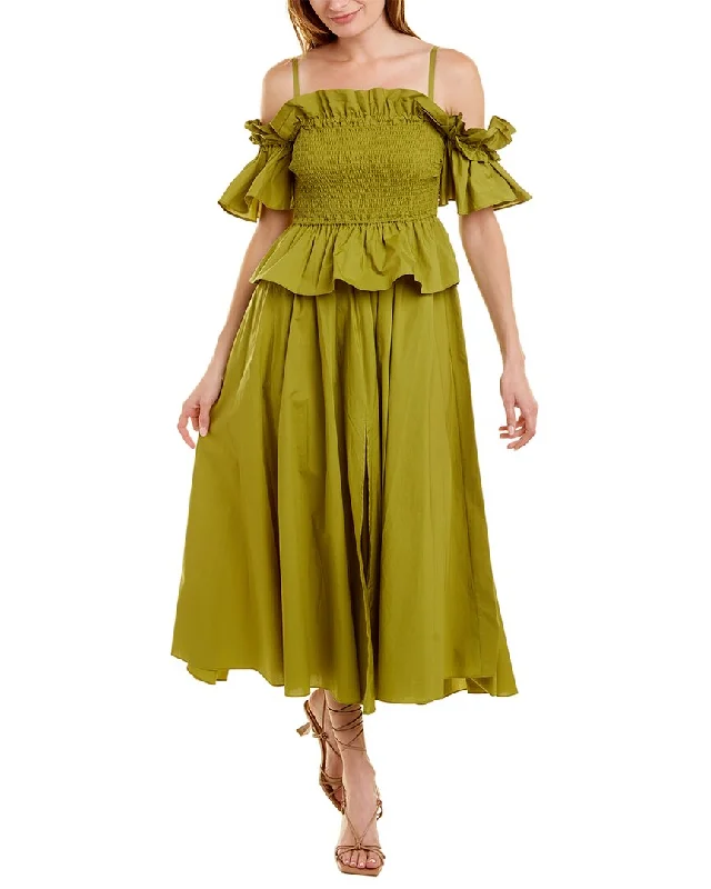 More Discounts, More Joy!Toccin Flounced Midi Dress