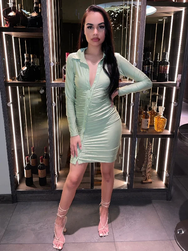 The Best Sale of the Year!Toira Asymmetric Button Dress