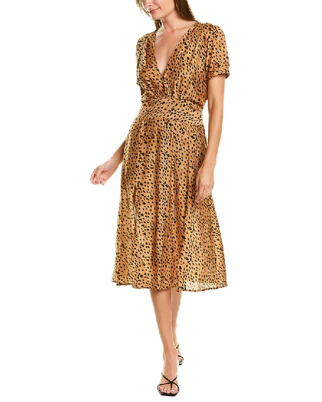 Your Best Deals Are Here!ViX Lassi Marta Silk-Blend Midi Dress