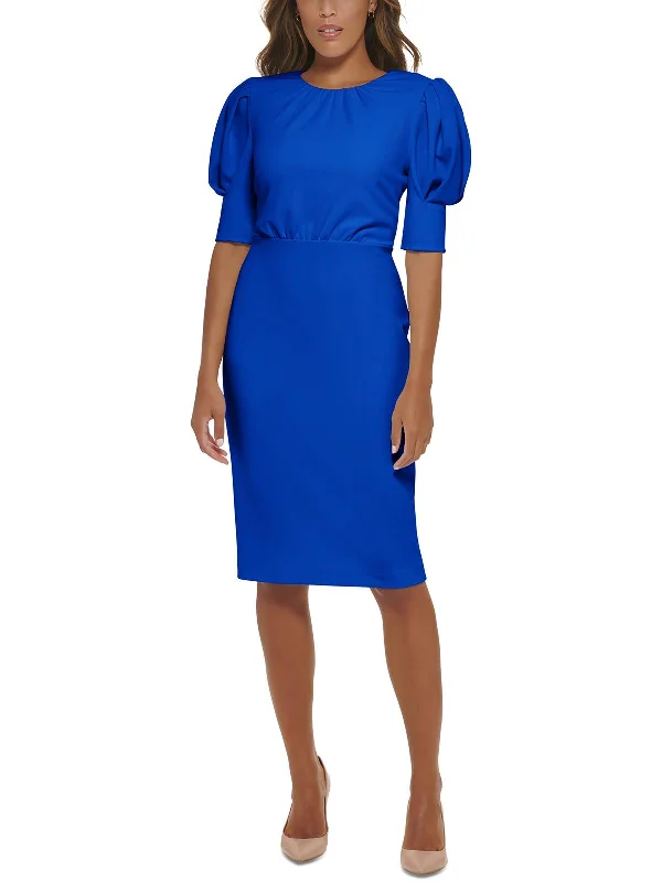 Exclusive Savings This Week!Womens Ruched Knee Length Midi Dress