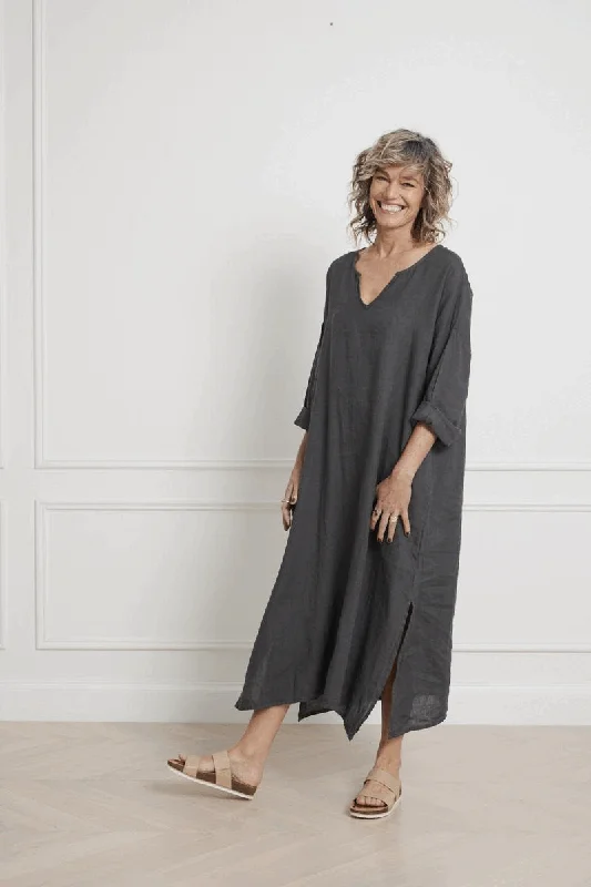 Time to Save Big!Sophie Linen Kaftan Dress