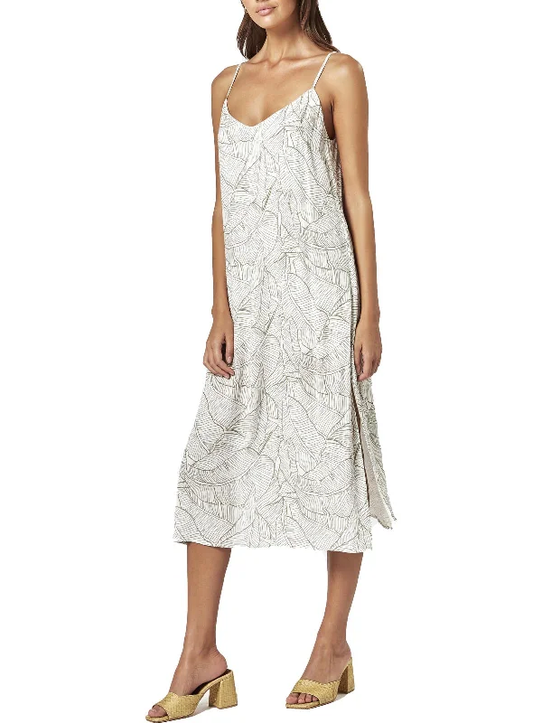 Your Shopping Wish, Our Discount Command!Zen Womens Printed Adjustable Straps Midi Dress