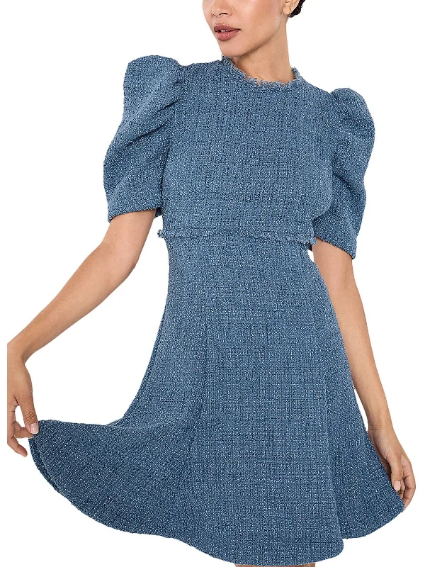 New Discounts Just Dropped!Alia Womens Tweed Short Mini Dress