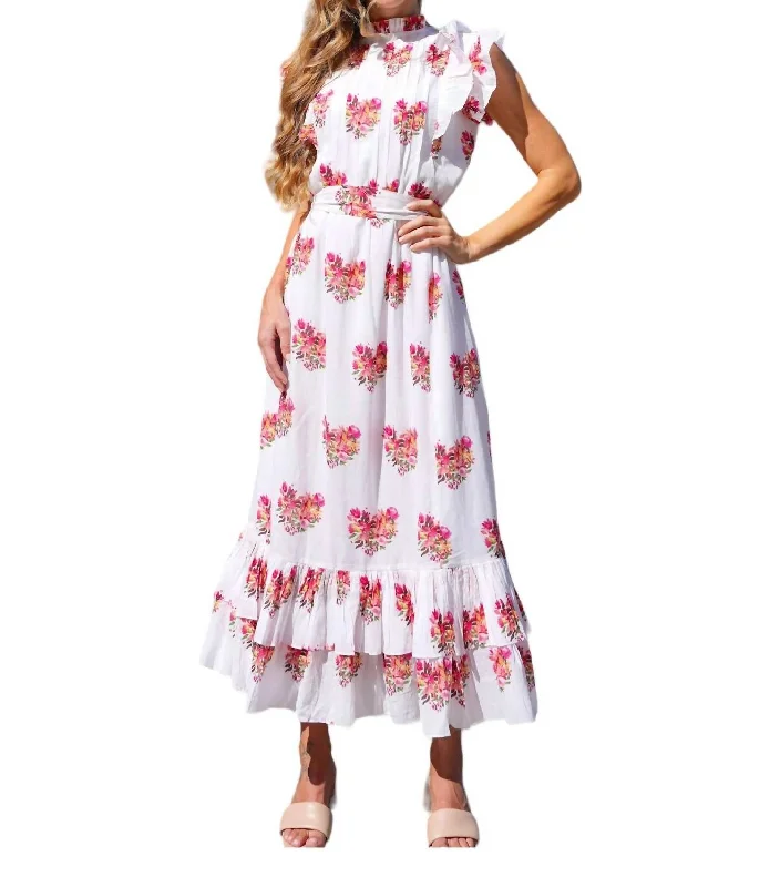 The Sale You’ve Been Waiting For!Athena Maxi Dress In Flower Hearts