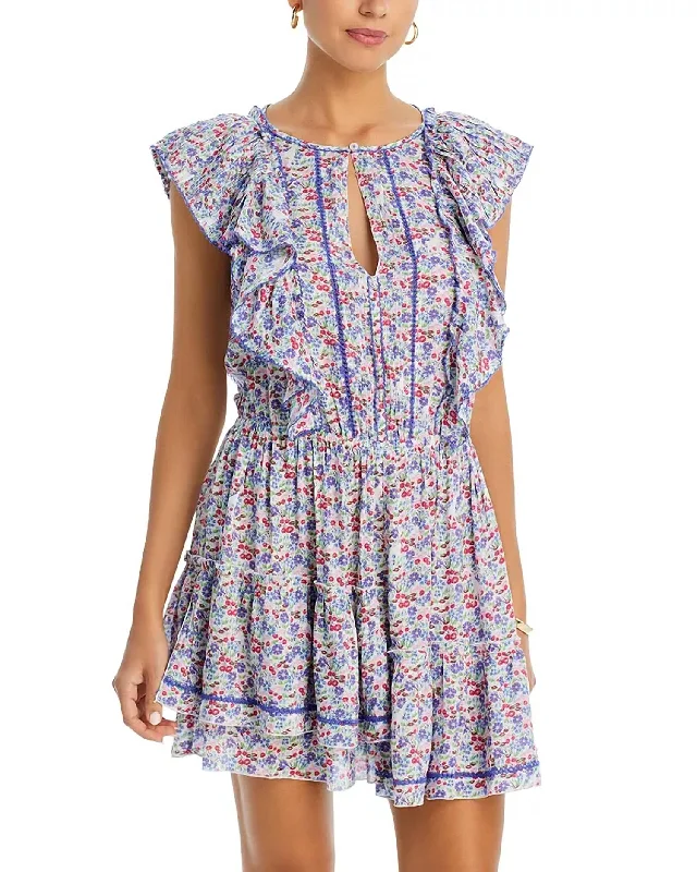 Your Chance to Save is Now!Bambi Mini Dress In Blue Jardin
