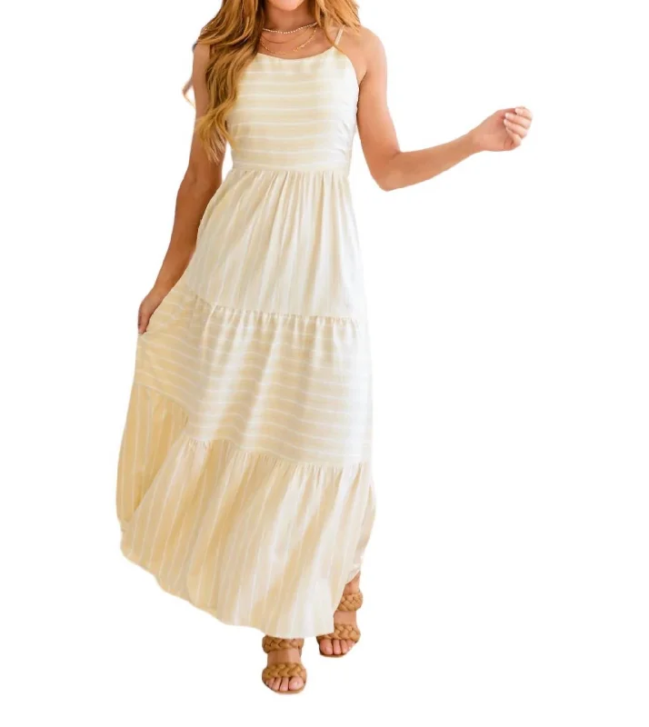 Save Up to 50% Off!Can't Buy Me Love Maxi Dress In Beige