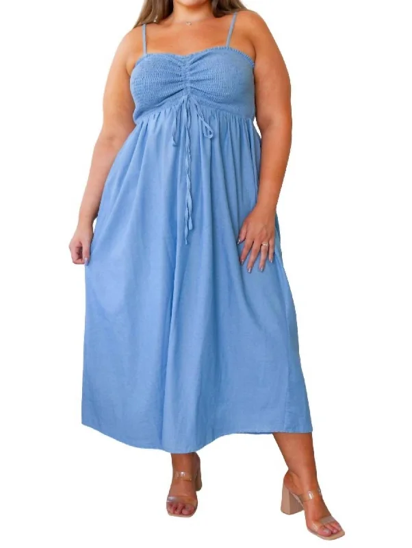 Your Favorite Items on Sale Now!Carolina In My Mind Maxi Dress In Denim