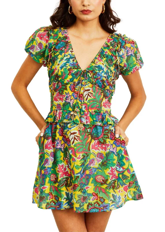 Lowest Prices Guaranteed!Caroline Mini Dress In Petra Print