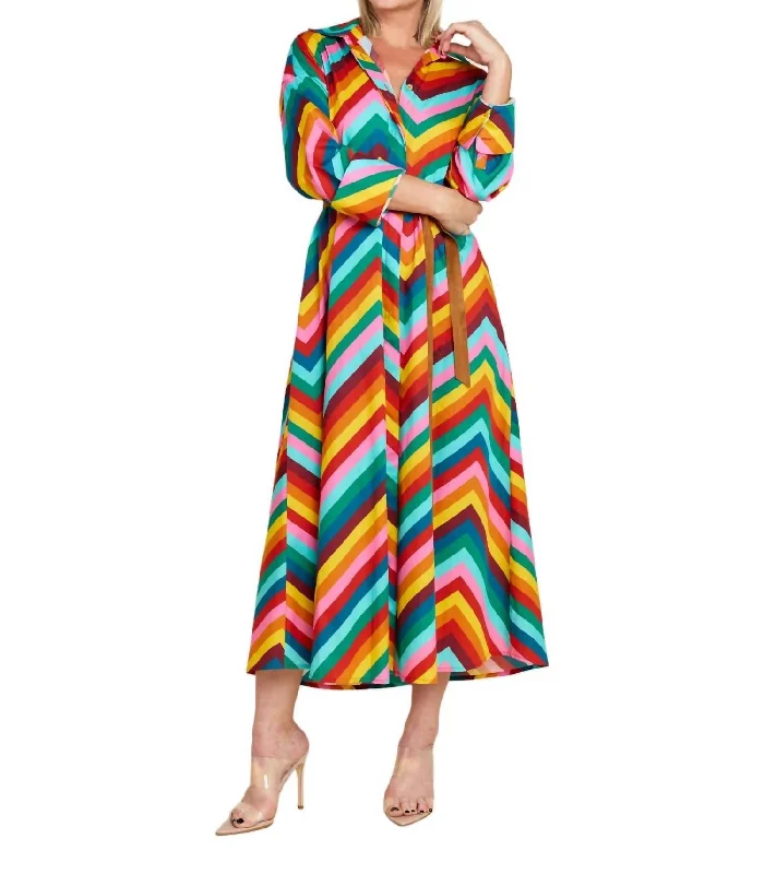 Only a Few Left – Order Now!Delfina Maxi Dress In Multi Color