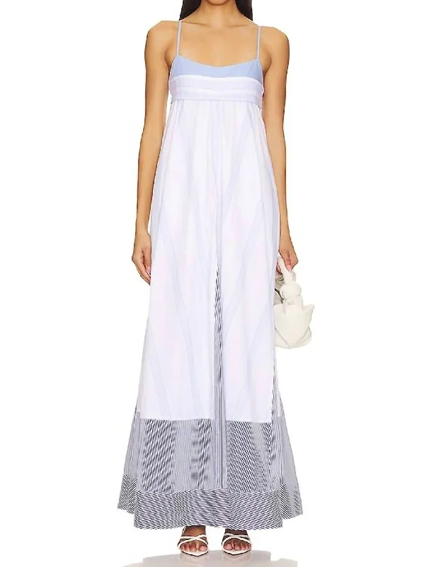 Today’s Deals, Tomorrow’s Regrets!Dixie Maxi Dress In White/light Blue