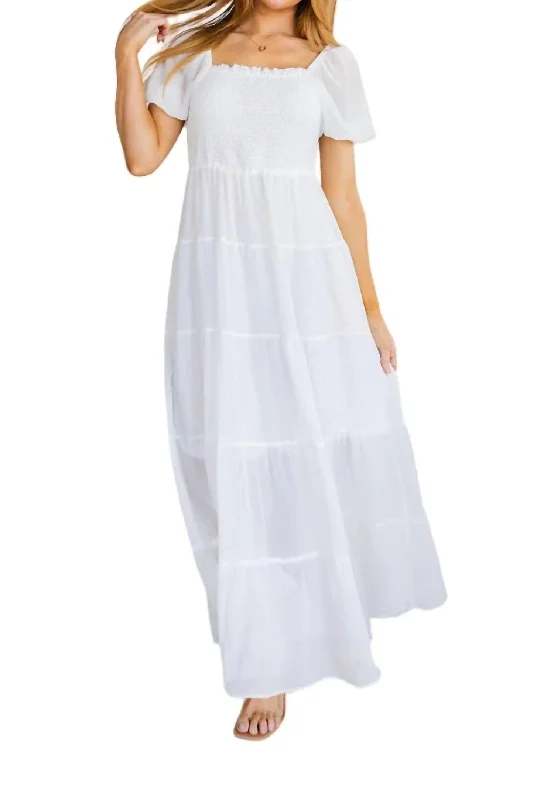 Incredible Savings Inside!Easy On Me Maxi Dress In White