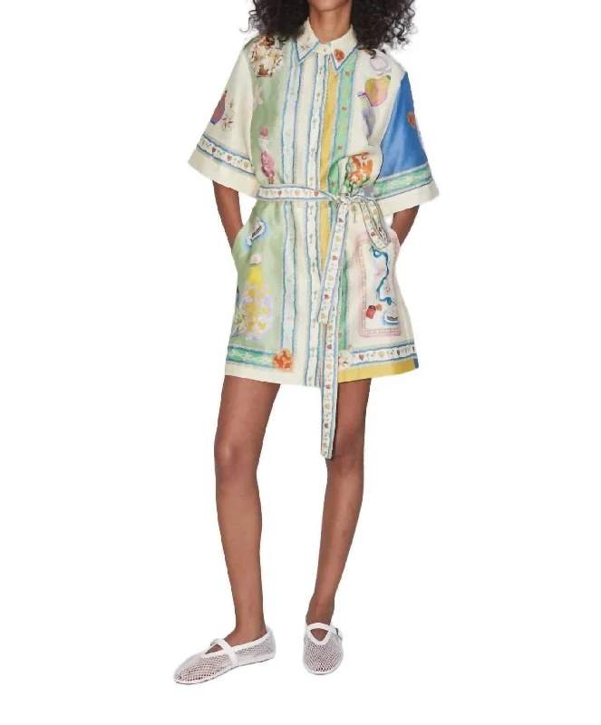 Limited Edition, Limited Price!Elixir Mini Dress In Multi