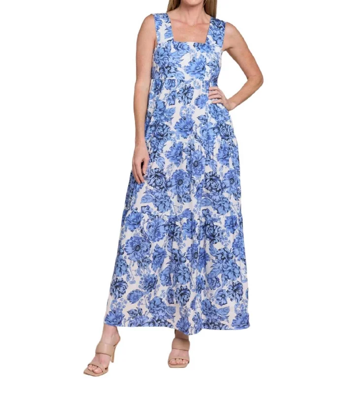 Great Deals, Just for You!Fayza Maxi Dress In Blue Garden
