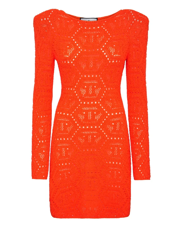 Shop More, Spend Less!Fluo Knit Mini Dress Monogram