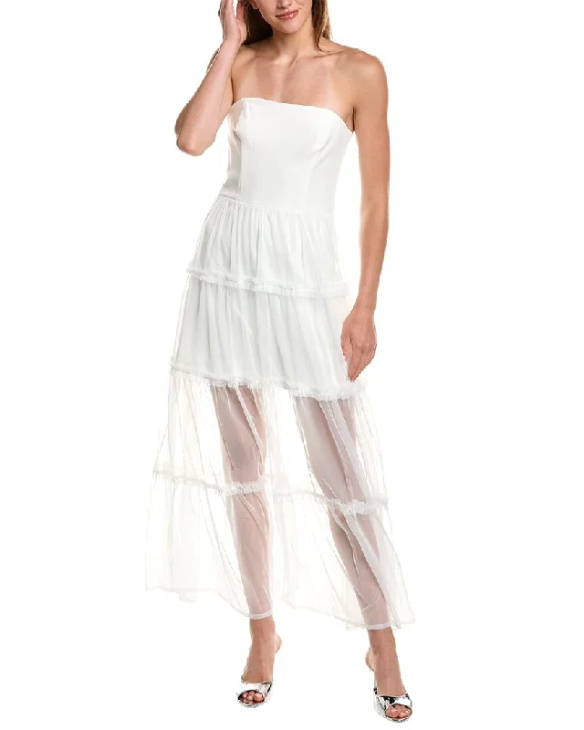Save Like Never Before!French Connection Whisper Strappy Tulle Maxi Dress