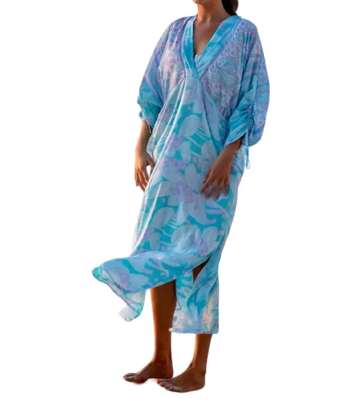 Get It Before It’s Gone!Ingrid Ruched Maxi Dress In Antigua Sea Foam