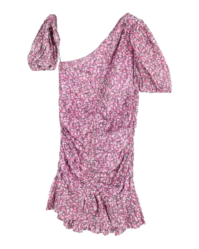 Exclusive Deals Just for You!Isabel Marant Etoile Printed Mini Dress in Pink Cotton