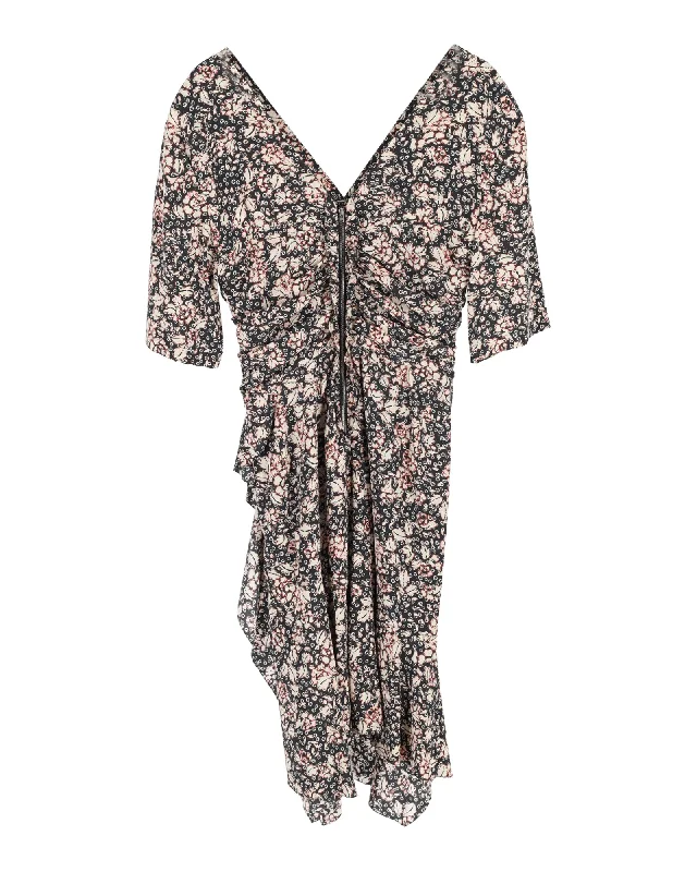 Unbeatable Prices!Isabel Marant Printed Mini Dress in Black Viscose
