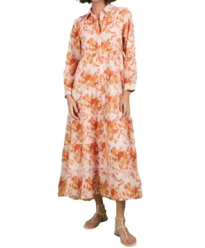 Crazy Discounts Inside!Jinette Maxi Dress In Pink Bindi