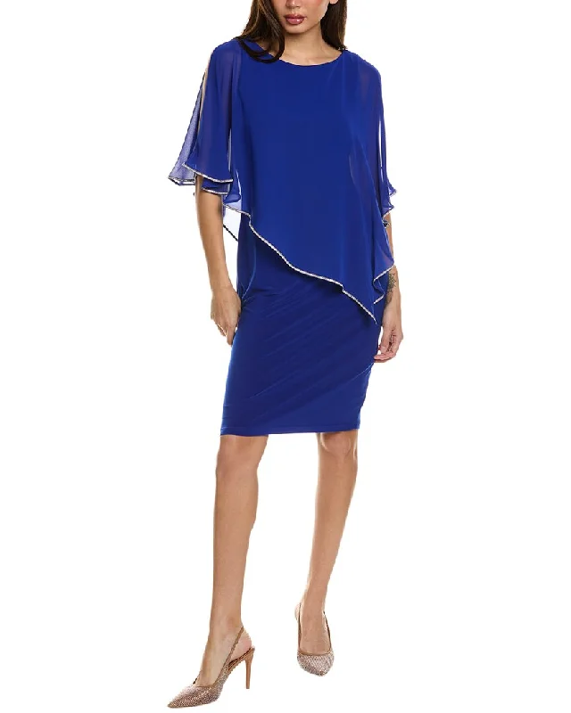 Don’t Wait – Shop Today!Joseph Ribkoff Chiffon Overlay Mini Dress