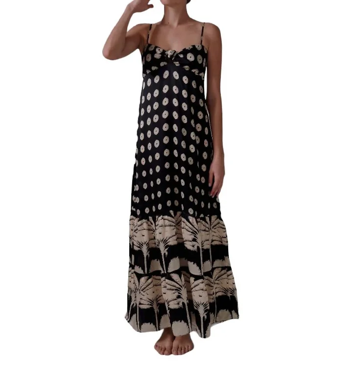 Savings You Can’t Ignore!Julieta Satin Silk Maxi Dress In Black