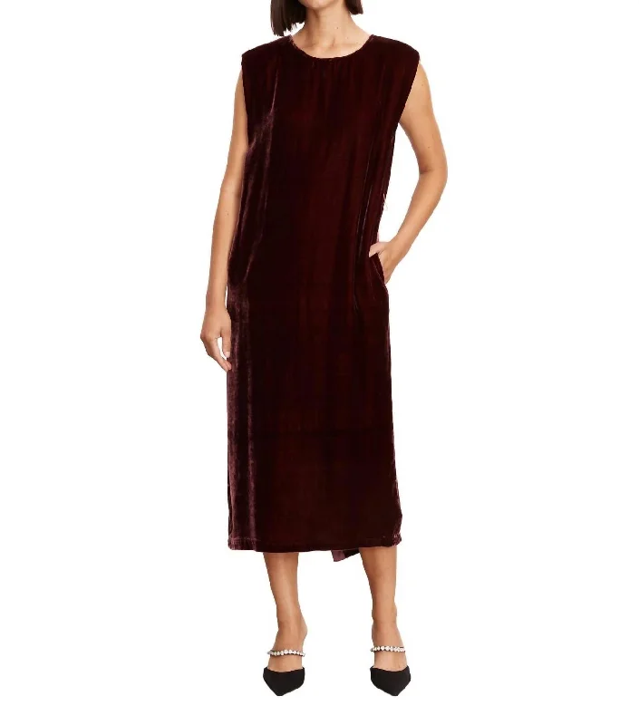 Massive Price Cuts!Kandace Maxi Dress In Wineberry