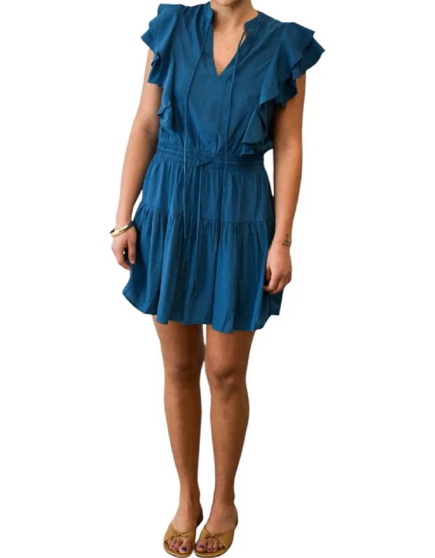 Get More, Spend Less – Shop Now!Karly Ruffle Mini Dress In Teal