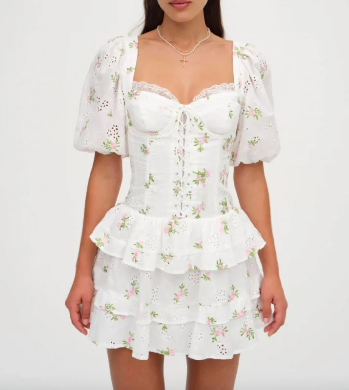 Steals and Deals Await!Kinsley Mini Dress In White