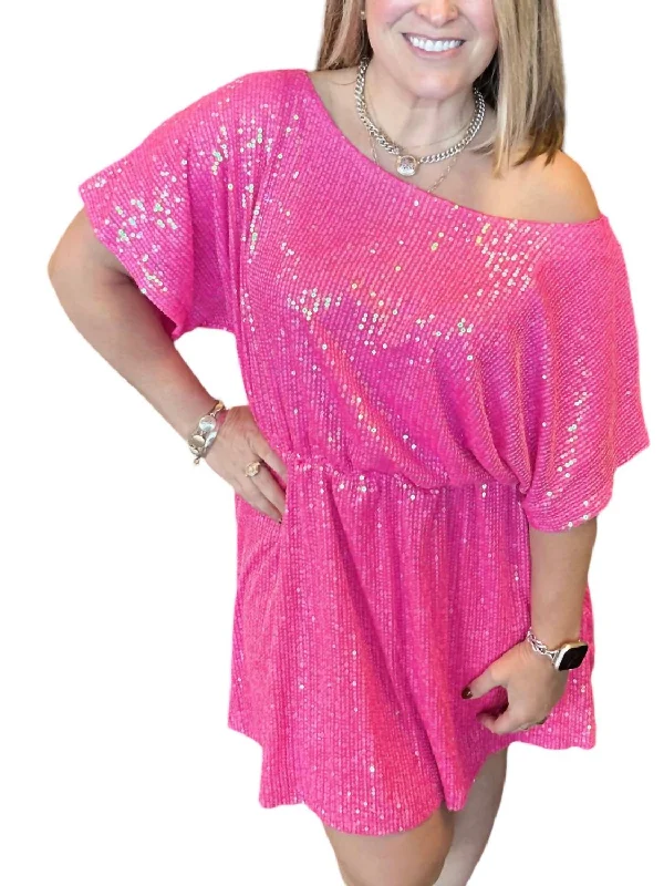 Hottest Discounts of the Year!Life Of The Party Mini Dress In Pink
