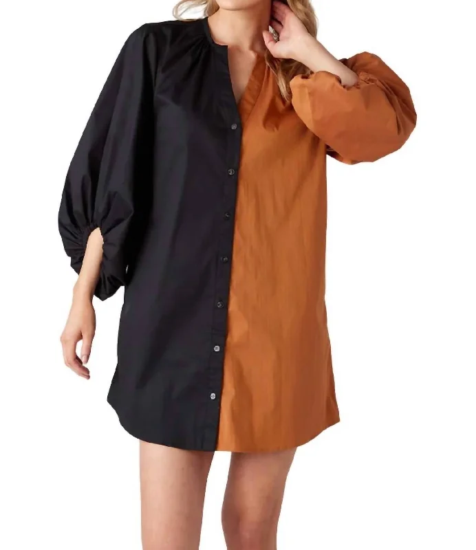 Must-Have Deals Inside!Liv Mini Dress In Panther Black/inca Gold