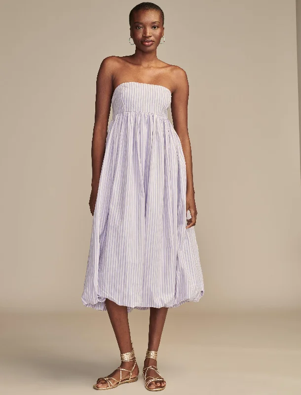 Your Dream Deal is Here!Lucky Brand Women's Poplin Bubble Hem Maxi Dress