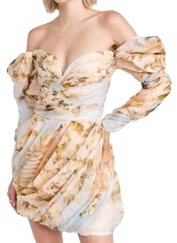 Seasonal Sale – Shop Now!Luminosity Floral Mini Dress In Multi Floral