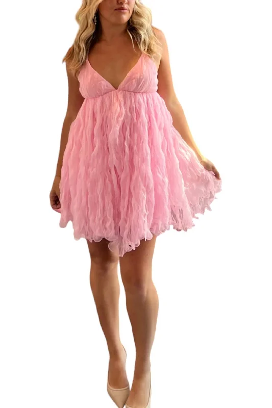 Time to Snag a Bargain!Madilyn Mini Dress In Pink