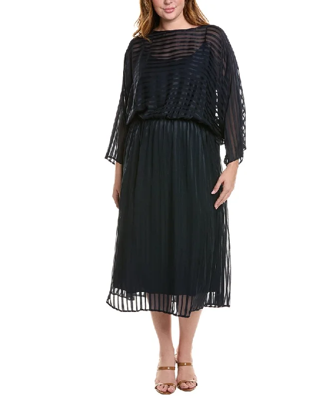 Exclusive Savings This Week!Marina Rinaldi Plus Deciso Silk Maxi Dress