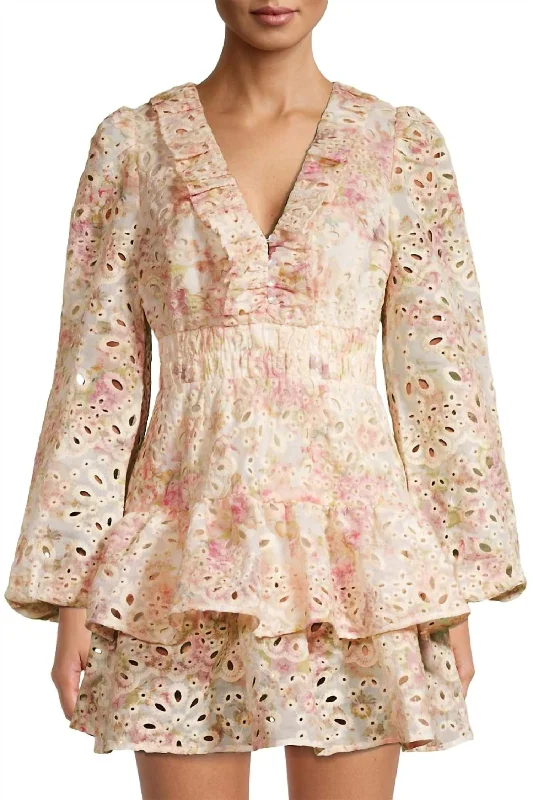 Upgrade for Less!Meadow Mini Dress In Pink Multi