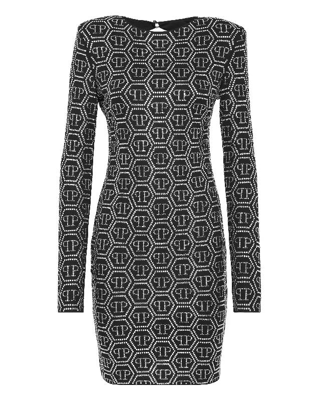 More Discounts, More Joy!Mini Dress LS Monogram