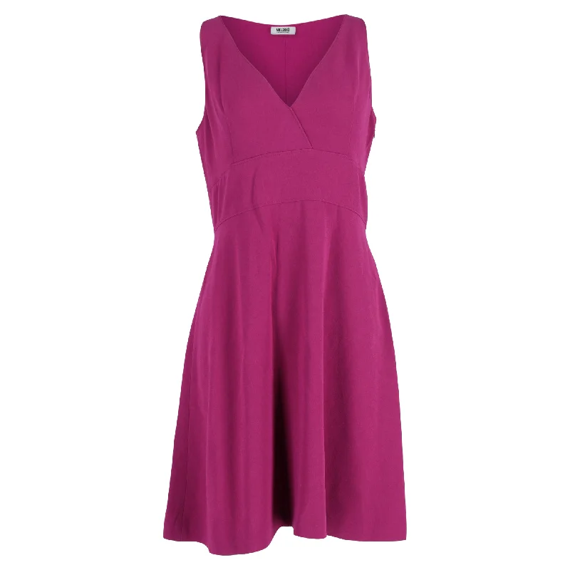 Get Ready to Save!Moschino Cheap & Chic V-neck Mini Dress in Purple Triacetate