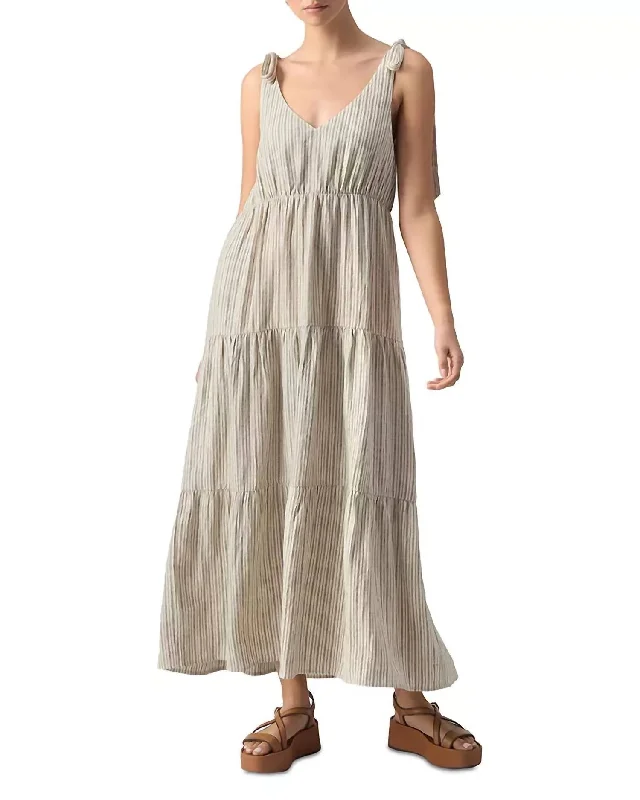 Savings You Can’t Ignore!Move Your Body Maxi Dress In Olive Stripe