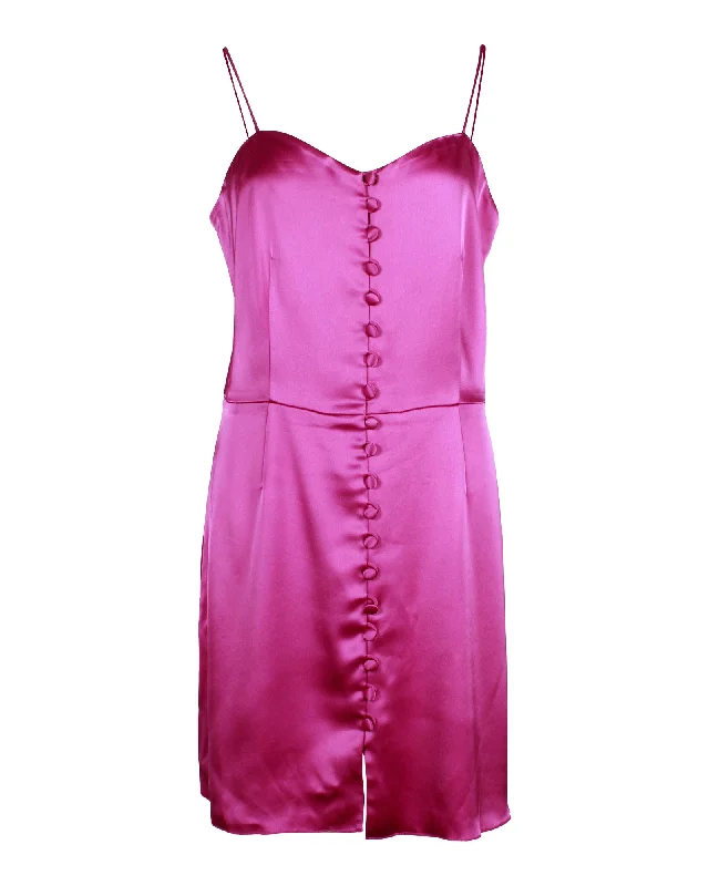 The Sale You’ve Been Waiting For!Nanushka Mabel Slip Mini Dress in Purple Triacetate