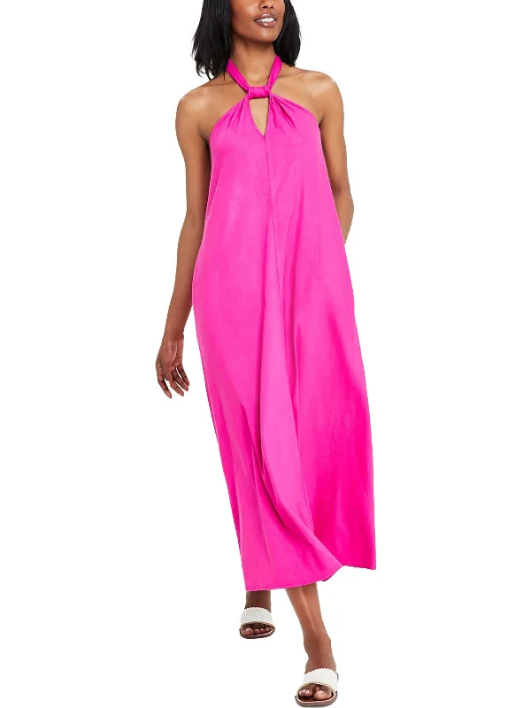 Flash Deals – Act Quickly!Petites Womens Linen Maxi Maxi Dress