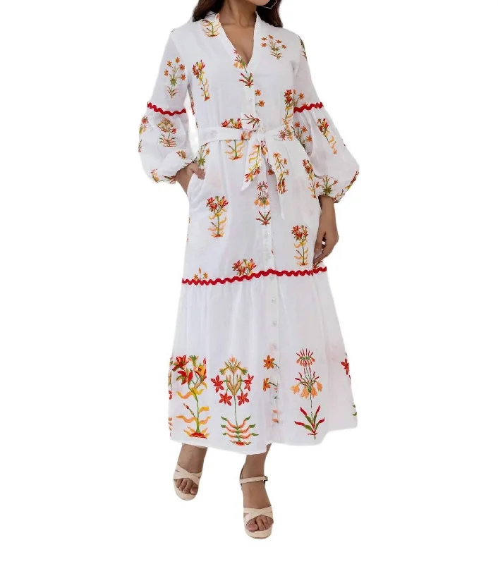 Snag the Best Prices Now!Positano Maxi Dress In Bloom Scarlet