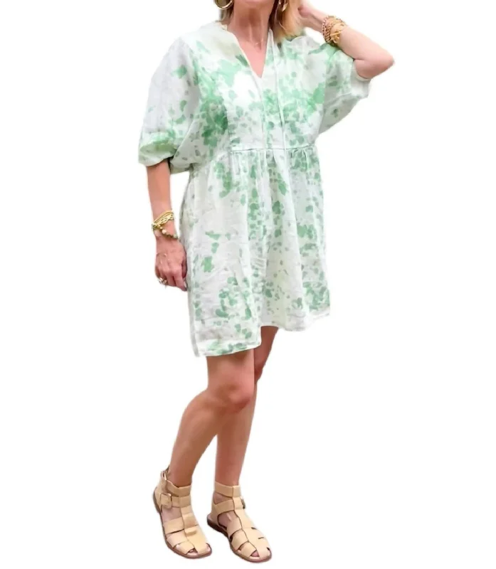 Price Drop Alert!Queen Mini Dress In Green Dot