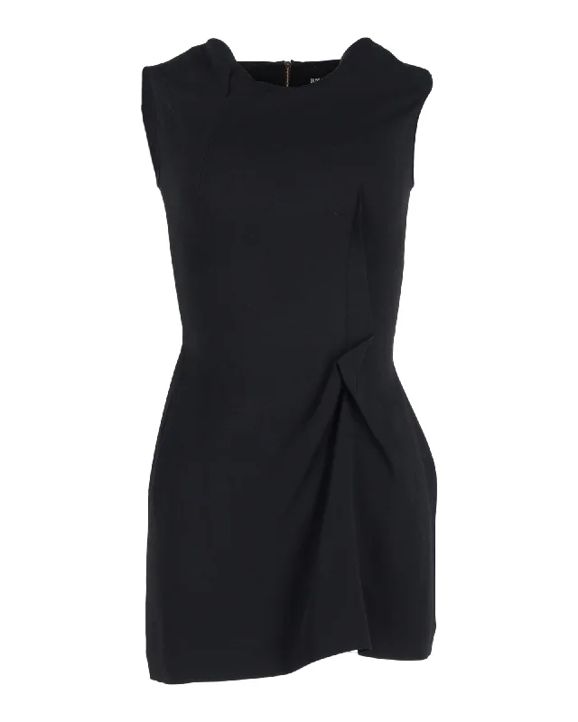 Score Huge Discounts Today!RM by Roland Mouret Sleeveless Mini Dress in Black Viscose