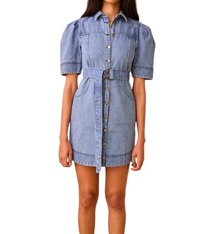 Don’t Wait – Deals Won’t Last!Robinson Mini Dress In Blockely Denim