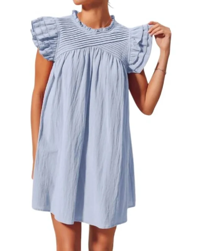 Your Wallet Will Thank You!Sally Everyday Mini Dress In Blue