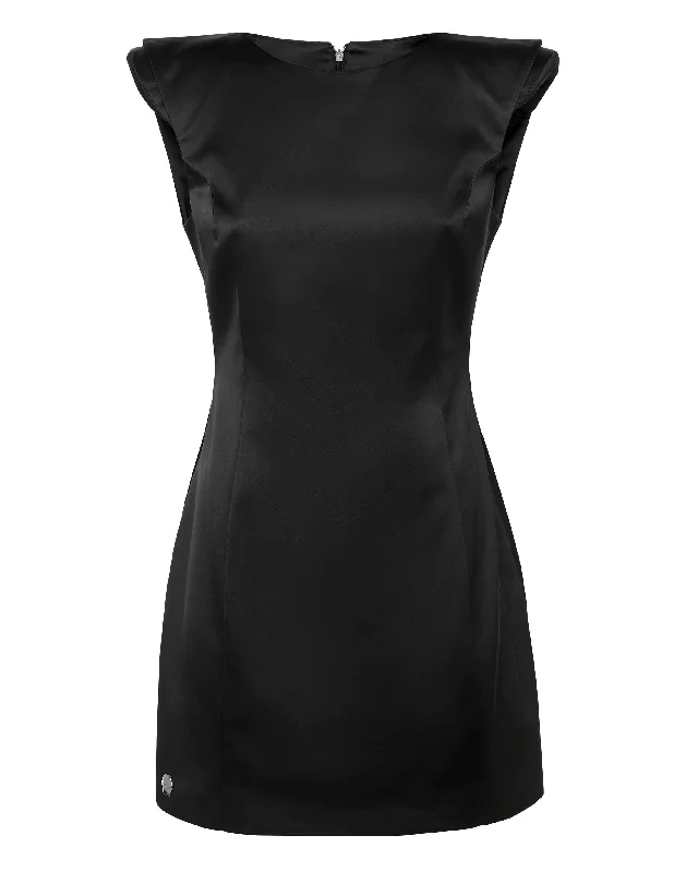 Your Shopping Spree Starts Here!Satin Stretch Mini Dress Sartorial