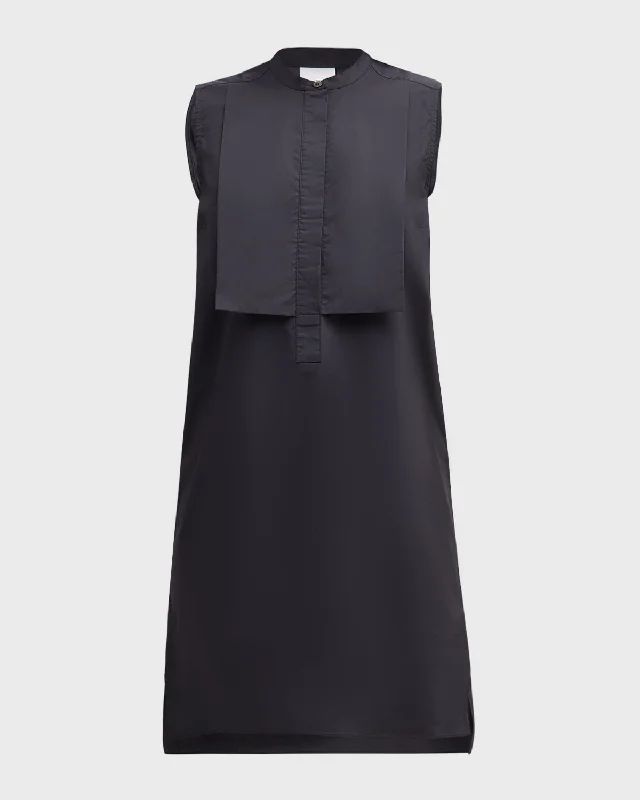 Best Offers of the Month!Selena Bib-Front Cotton Poplin Mini Dress