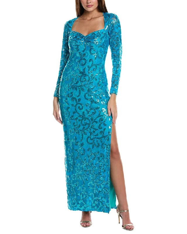 The Best Deals Won’t Wait!SHO by Tadashi Shoji Sequin Maxi Dress