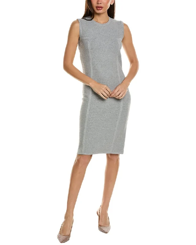 Get Ready to Save!St. John Melange Stretch Pique Knit Mini Dress