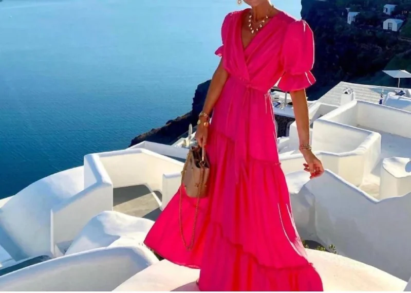 Bigger Savings, Better Shopping!Syros Maxi Dress In Fuschia